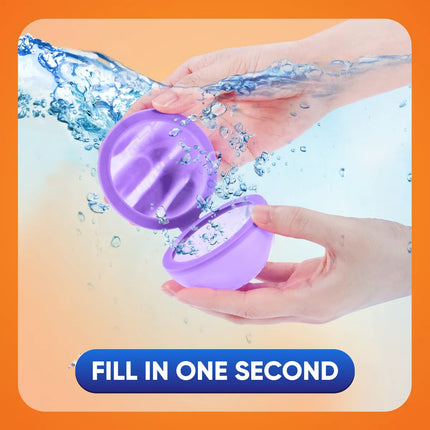 Bunch O Balloons Reusable Water Balloons - 4Pk: Pool Games for Kids, Silicone Material