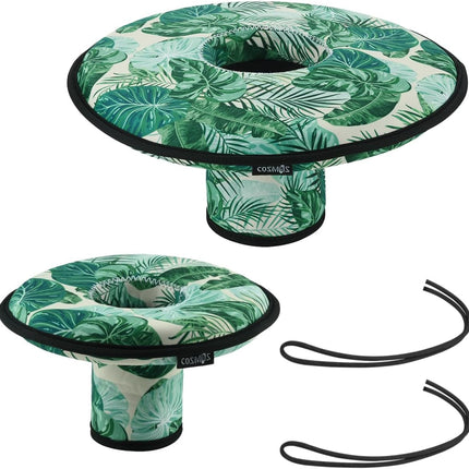 Neoprene Floating Drink Holder Floating Coaster Pool Drink Holder Beverage Float Cup Holder for Pool Party Hot Tub Outdoor Water Fun (1 Pc Large + 1 Pc Small)