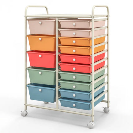 Hoffman 15 Drawer Storage Drawer with Locking Wheels