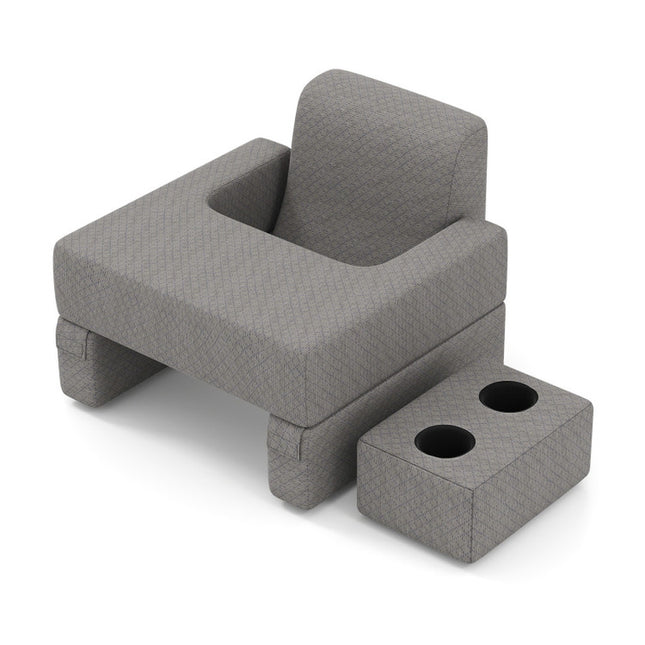 3-Piece Reading Pillow Set Extra Large Lap Desk with Coaster