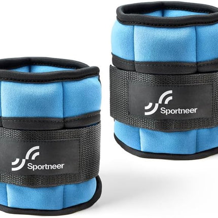 Adjustable Ankle Weights, 2-10 Lb per Pair, Removable Weights