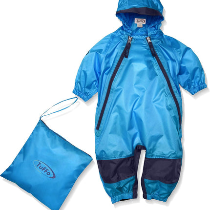 Muddy Buddy Kids Waterproof Rain Suit One-Piece Coverall, Dual Zippers, Sealed Seams, Reinforced Knees – Boys & Girls