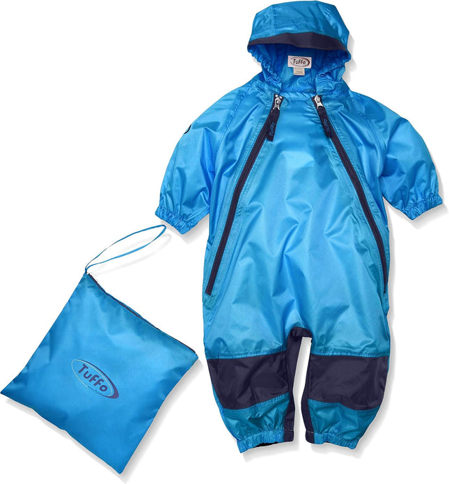 Muddy Buddy Kids Waterproof Rain Suit One-Piece Coverall, Dual Zippers, Sealed Seams, Reinforced Knees – Boys & Girls