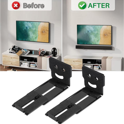 Adjustable Soundbar Mount, Lockable & Universal Fit, Anti-Slip