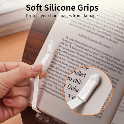 Lap Beanbag Book Stand, Hands Free Reading Support, Muted Gray