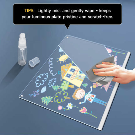 16" Led Drawing Board for Kids with 13 Light Effects