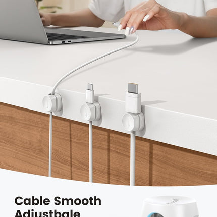 12Pack Spring Cord Organizer, Office Desk Accessories, Cable Clips