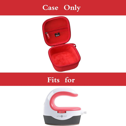 Hard Case Suitable for HTVRONT Heat Press Mini Heat Press Machine, Case Only (Red)