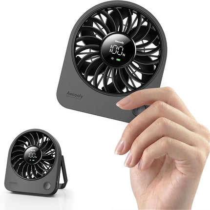 Mini Portable USB Desk Fan, Small Enough to Hold Mighty Desktop Fan