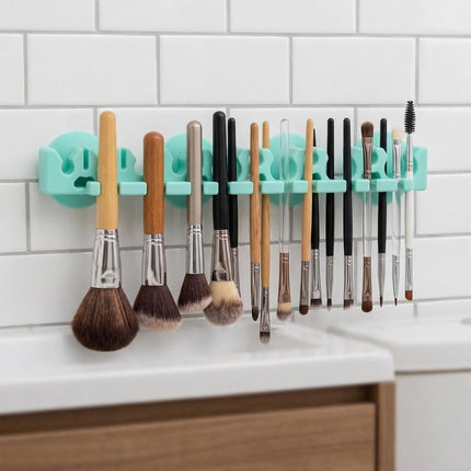 Cosmetic Brush Storage Rack 1Pc Silicone Makeup Brush Paint Silicone Holder Makeup Storage Organizer Box Drying Shelf Holder Organizer Desk