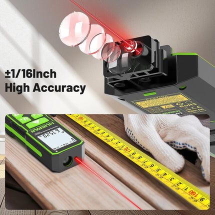 395FT Bluetooth Laser Measuring Tool with Angle Sensor, Fathers Day Dad Gifts,  1/16In Accuracy Laser Distance Measurement Tool, M/In/Ft, Digital Laser Room Measuring Device, Distance Meters
