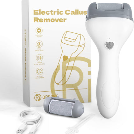 Electric Foot Callus Remover for Feet - Rechargeable Pedicure Tools, 2-Speed Electric Foot File with Washable Rollers, Instant Dead Skin Remover & Foot Care Gift for Women and Men