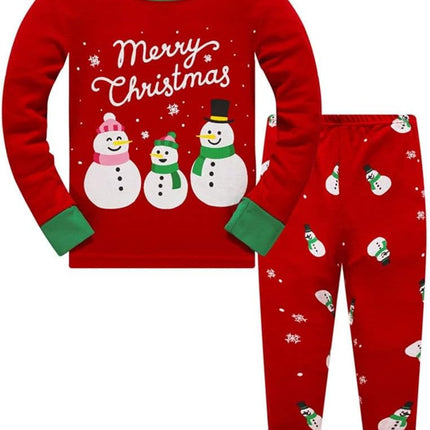 Kids Christmas Pajamas Toddler Boys Girls Sleepwear 2 Piece Pjs Clothes Set