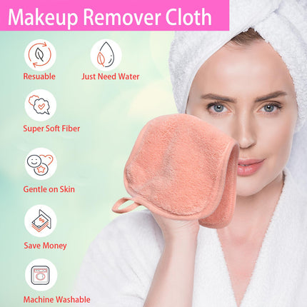 Makeup Remover Cloths Face Pads Reusable Microfiber Facial Cleansing Cloths