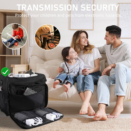 Cable Organizer Bag,Cable Management Box Cord Organizer Case