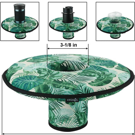 Neoprene Floating Drink Holder Floating Coaster Pool Drink Holder Beverage Float Cup Holder for Pool Party Hot Tub Outdoor Water Fun (1 Pc Large + 1 Pc Small)