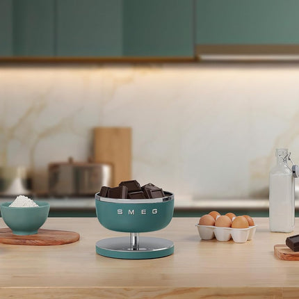 SMEG Contemporary Digital Kitchen Scale with Removable Bowl (Jade)