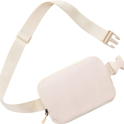 Belt Bag Fanny Pack Crossbody Bags for Women Everywhere Belt Bag (Ivory)