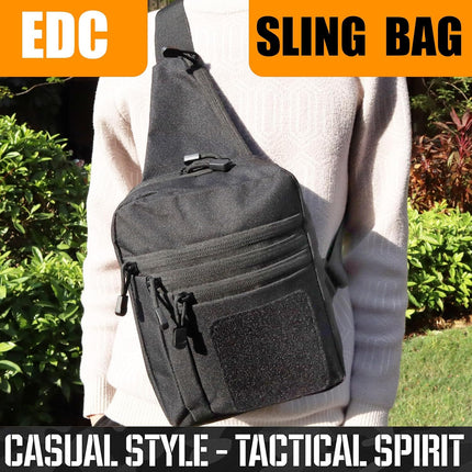 Crossbody Shoulder Bag for Men - Ccw Sling Bag - Tactical Crossbody Bag