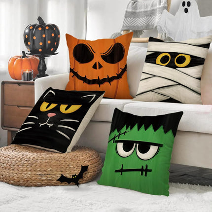 Halloween Jack O Lantern Decorative Throw Pillow Covers