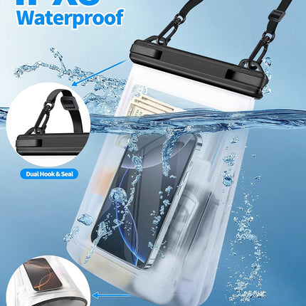 IPX8 Floating Waterproof Phone Pouch, Extra Large Size