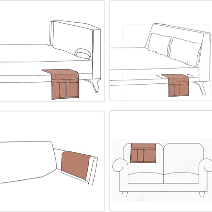 Sofa Armrest Organizer, Remote Control Holder for Recliner Couch
