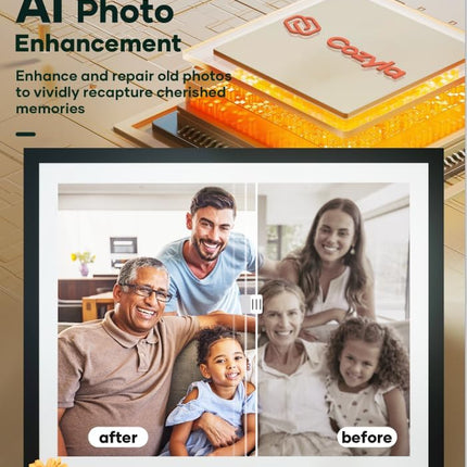 Frame: 17" Digital Picture Frame with Large Display No Subscription