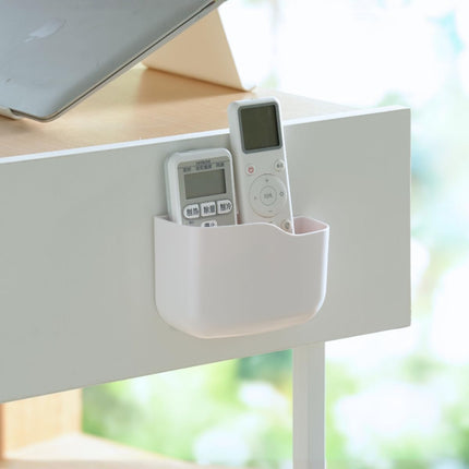 TV Remote Holder Wall Mount Remote Control Holder for Bed Universal Bedside Wall Remote Holder Caddy Organizer Hole-Free Remote Control Holder (For 2 or 3 Remote Controls–White–Quantity1