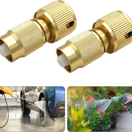 2Pcs Garden Expandable Hose Repair Kits Aluminium Adapter Water Hose Connector Expandable Garden Hose Repair
