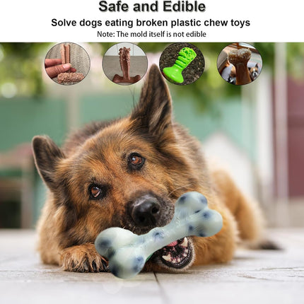 5IN Big Bone Dog Cat Treat Molds 2 Pack, DIY Flavors for Puppy. Food Safe Silicone for Oven. Large Ice Cube Mold for Pet Chew, Cooling. Pets Birthday Cake Baking. Fun Gift for Dog Lover