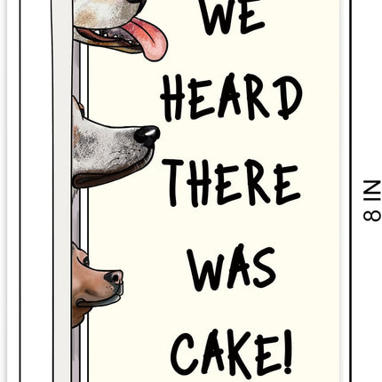 Funny Dog Birthday Cake Card for Him Her, Happy Birthday Card from Dog, Cute Birthday Cards for Dog Lovers, Dog Bady Card for Dog Mom Dog Dad Dog Friend, Birthday Card for Dog Owner