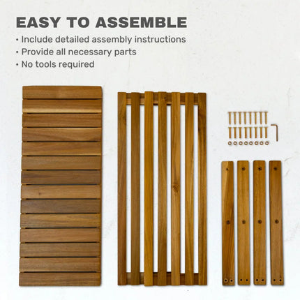3-Tier Solid Wood Shoe Rack