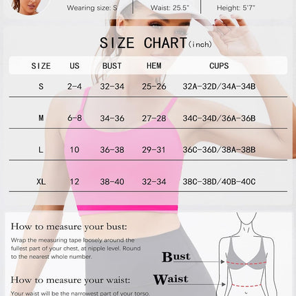 Strappy Sports Bras for Women High Support Open Back Workout Tops Longline Tank Top with Built in Bra Yoga Crop Bras