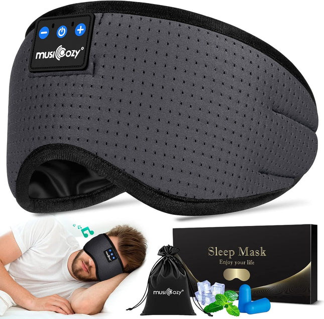 Sleep Headphones Bluetooth 5.4 Sleep Mask with HD Sound
