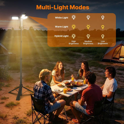 Camping Lights with Remote, 18000Mah Rechargeable Camping Lantern