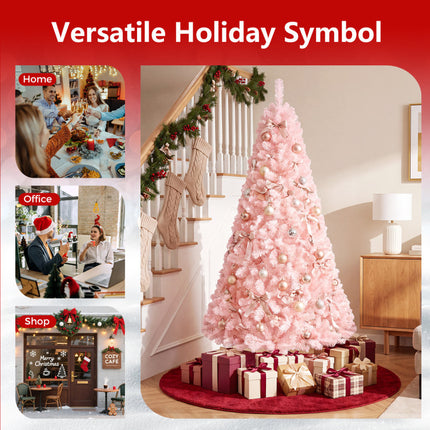 6/7 Feet Artificial Christmas Tree Hinged Full Fir Tree