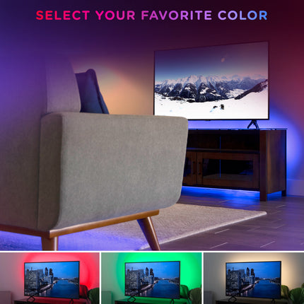 Vibe 50’ Smart LED Light Strip, App & Remote Control, RGB Color Changing