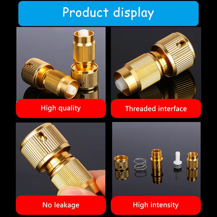 2Pcs Garden Expandable Hose Repair Kits Aluminium Adapter Water Hose Connector Expandable Garden Hose Repair