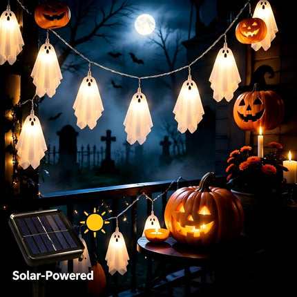 Halloween Decorations Outdoor, Solar Ghost Halloween Decor Lights