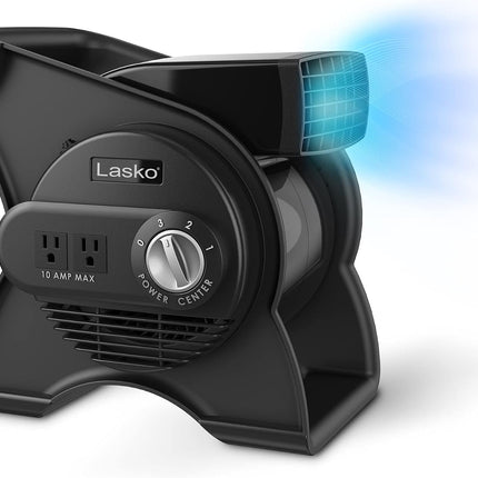 12" 289 CFM Pivoting Utility Fan and Mycool Mini USB Desk Fan with AC Adapter and USB Cable