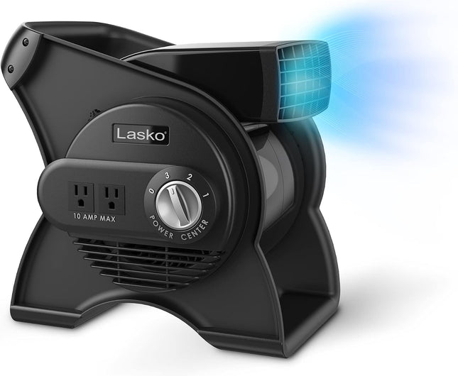 12" 289 CFM Pivoting Utility Fan and Mycool Mini USB Desk Fan with AC Adapter and USB Cable