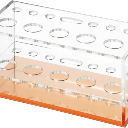 Makeup Brush Holder Organizer, Brush Holder for Vanity, Acrylic Makeup Brush Organizer Countertop Makeup Brush Drying Rack, 12 Slots Acrylic Holder