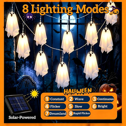 Halloween Decorations Outdoor, Solar Ghost Halloween Decor Lights
