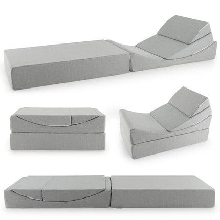 4-In-1 Convertible Folding Sofa Bed with High-Density Foam