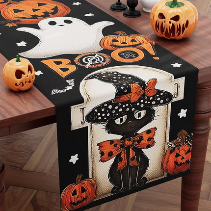 Table Runner for Halloween,72 Inches Pumpkin Table Decoration