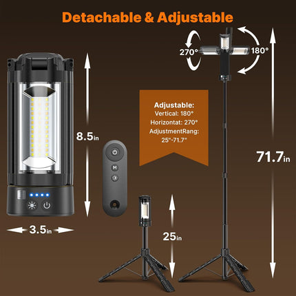 Camping Lights with Remote, 18000Mah Rechargeable Camping Lantern