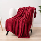 Throw - 50X60 / Dark Red
