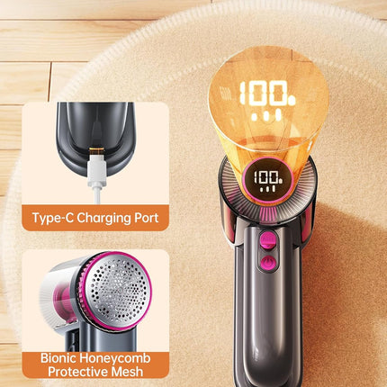 2-In-1 Rechargeable Fabric Shaver & Lint Remover,1800Mah