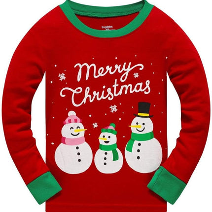 Kids Christmas Pajamas Toddler Boys Girls Sleepwear 2 Piece Pjs Clothes Set
