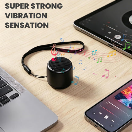 Best Mini Portable Bluetooth Speaker with HD Sound & Bass I Smallest Wireless Bluetooth Speakers for Phone/Pc/Tablet I Photo Selfie Button Answer Phone Calls I Cute Tiny Speaker